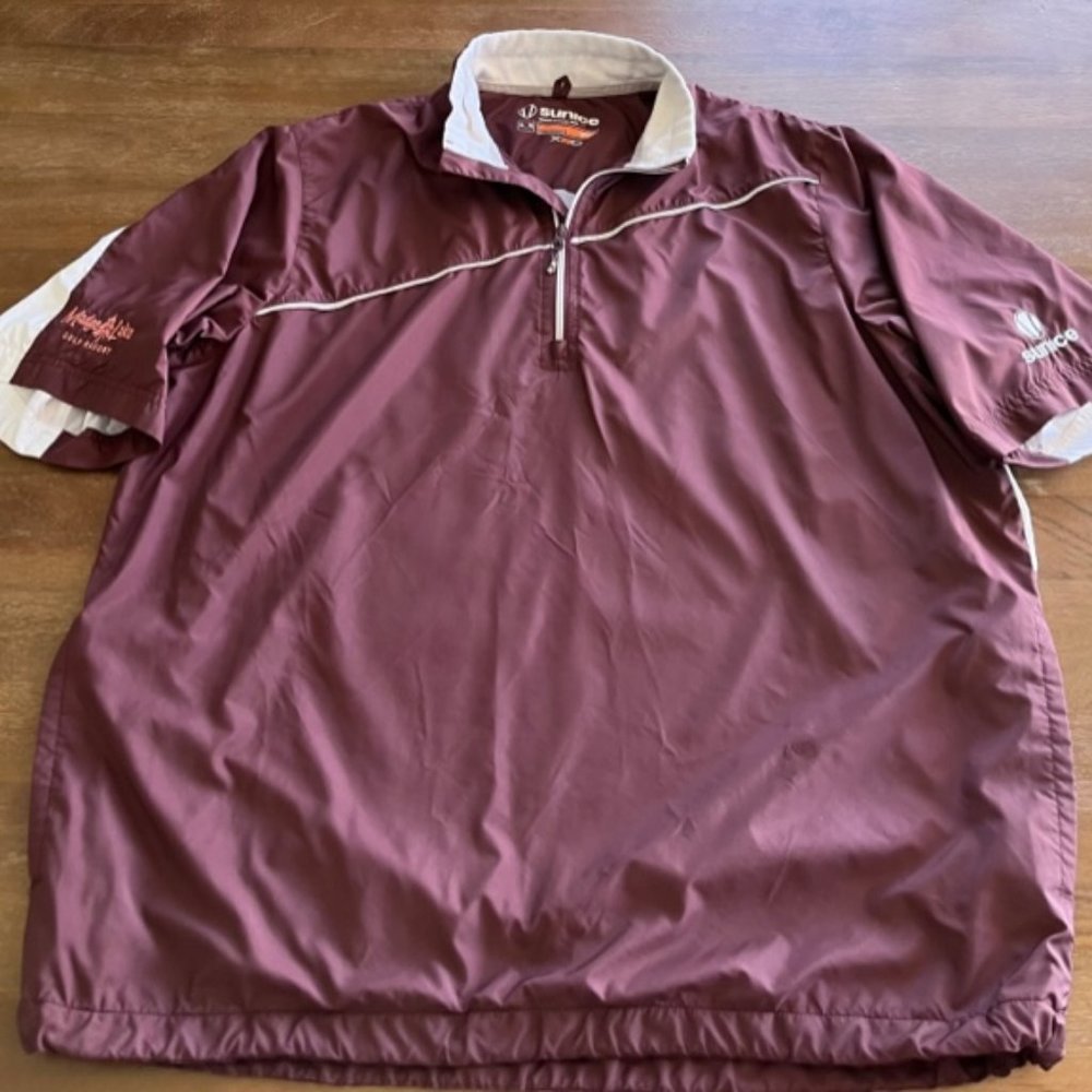Sunice Sport X20CT 1/2 Zip SS Golf Windbreaker Pullover Mens XL Madge‎ Lake